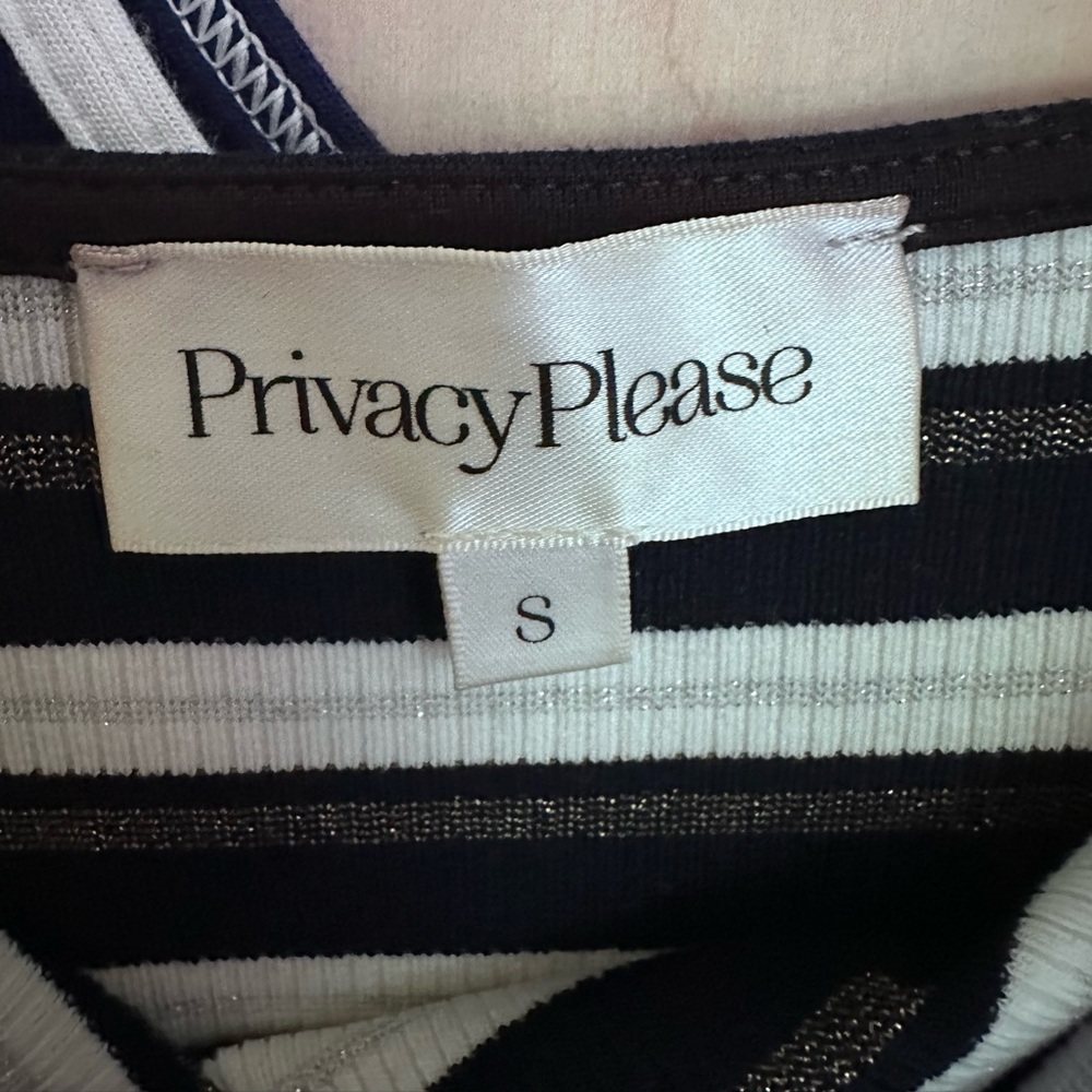 Privacy Please Angie Dress in Navy Metallic Stripe from Revolve size S - Picture 6 of 6